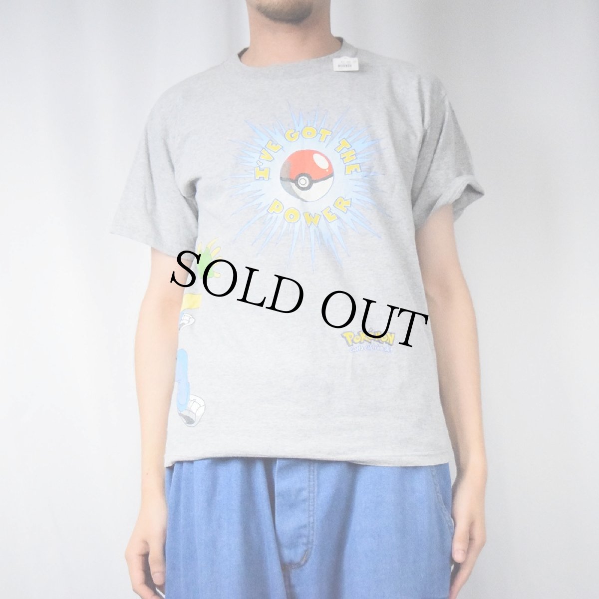 画像3: 90's POKEMON "I'VE GOT THE POWER" 巻きプリントTシャツ (3)