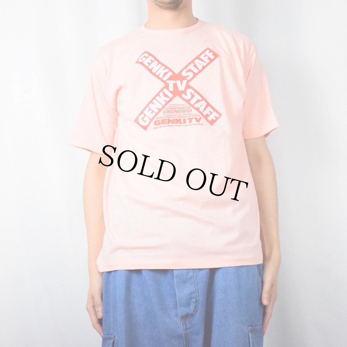 画像2: 80's〜 天才・たけしの元気が出るテレビ!! "GENKITV" バラエティー番組Tシャツ DEADSTOCK L (2)