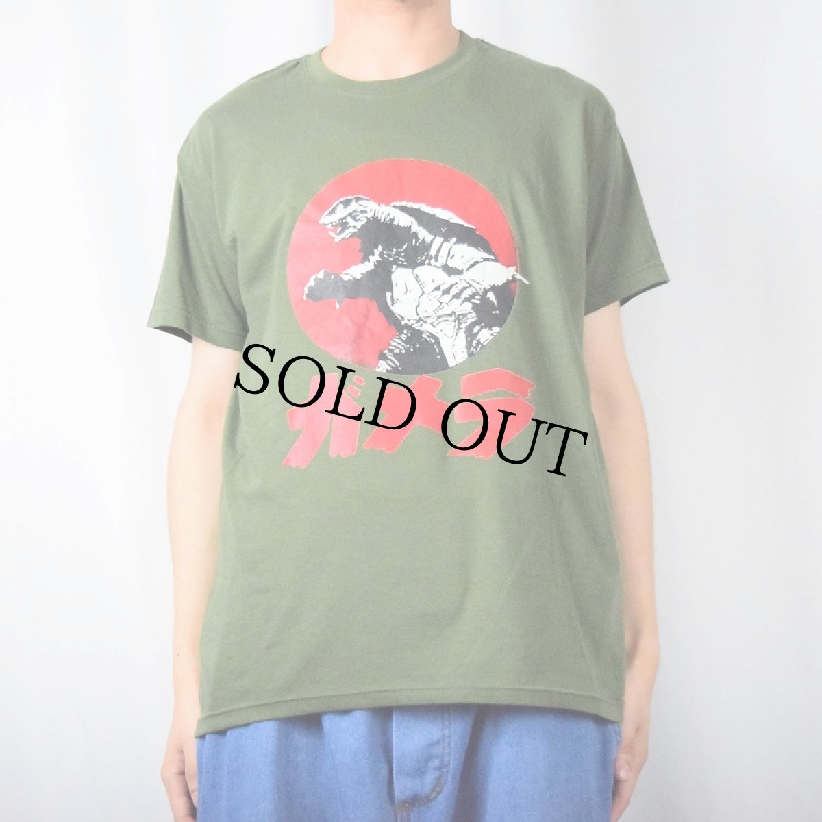 画像2: "ガメラ" キャラクタープリントTシャツ XL (2)