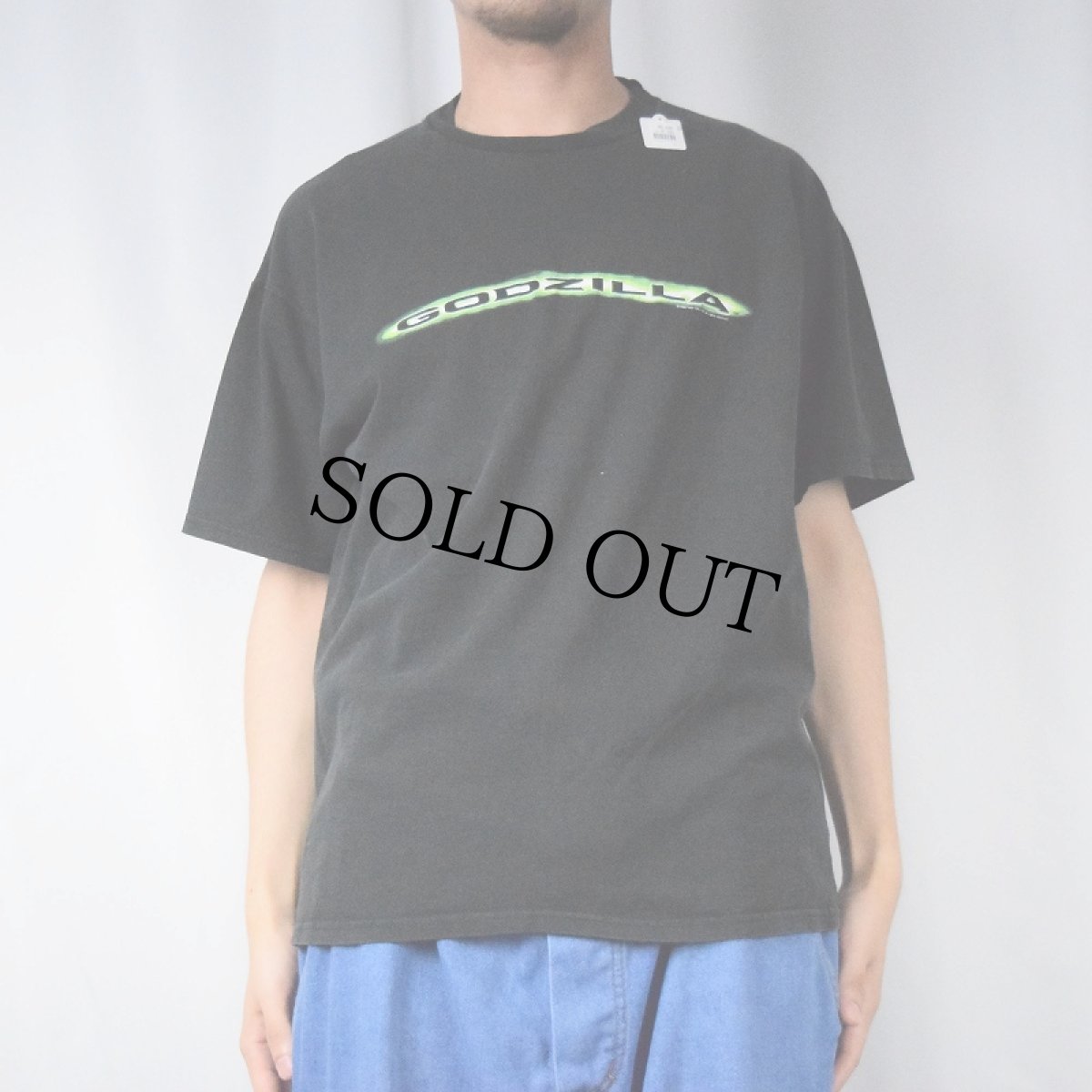 画像2: 90〜2000's GODZILLA ロゴプリントTシャツ BLACK (2)