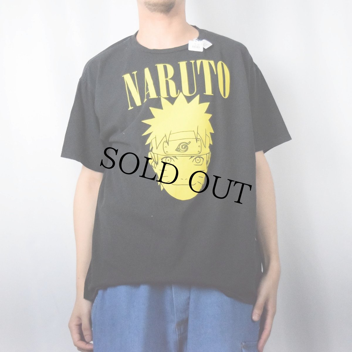 画像2: 2000's NARUTO -ナルト- 疾風伝 ロックバンドパロディTシャツ XL (2)