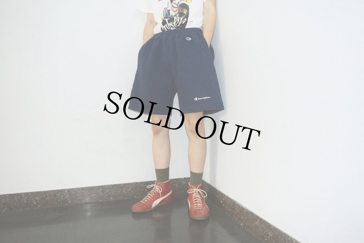 画像3: 2000's Champion ロゴプリントスウェットショーツ NAVY L (3)