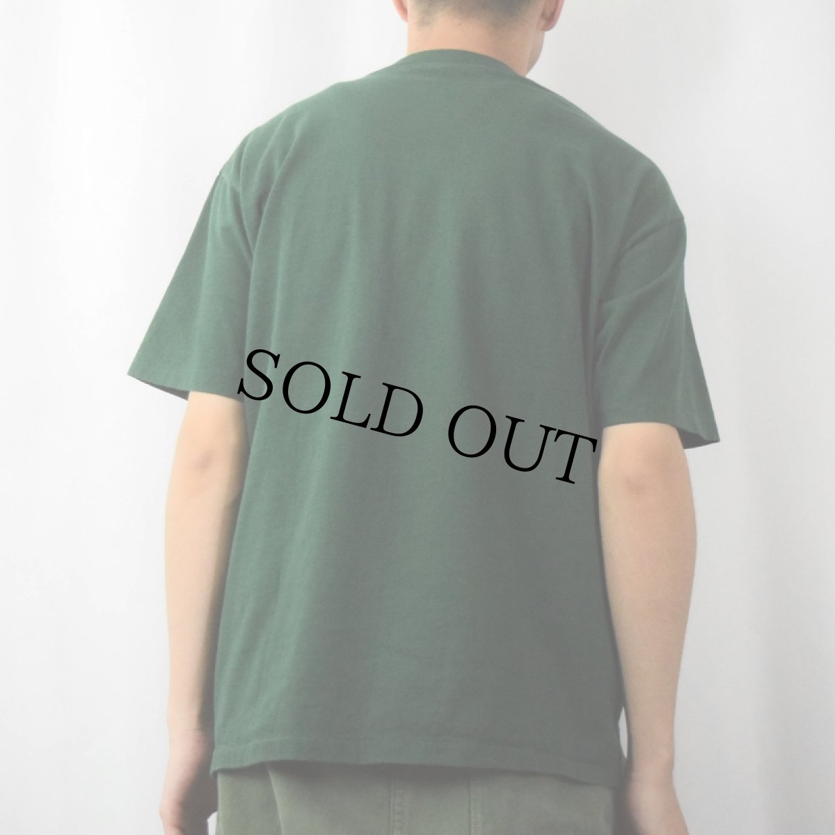 画像3: 90's スマイル ドットアートプリントTシャツ GREEN L (3)