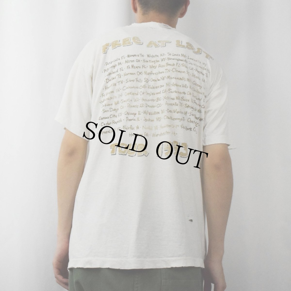 画像4: 90's DC Talk "FREE AT LAST TOUR 1993" クリスチャンロックバンドTシャツ XL (4)