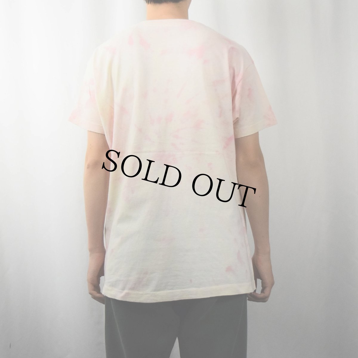 画像3: 90's "I'm havig queer thoughts." 考える人 イラストプリント タイダイTシャツ XL (3)