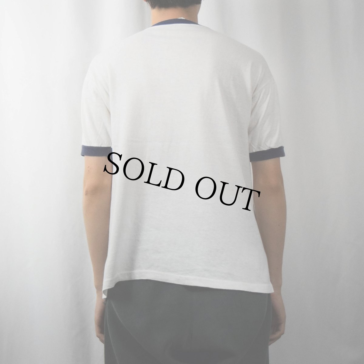 画像3: 70〜80's Sportswear "HIS TOO" プリントリンガーTシャツ L (3)