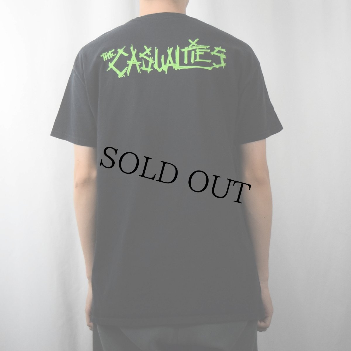 画像4: THE CASUALTIES "Teenage Mutant Ninja Turtles" キャラクターパロディ ハードコアパンクバンドTシャツ BLACK (4)