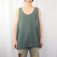 画像2: 80's ATHlETIC MENS WORKS USA製 無地メッシュタンク 3X (2)