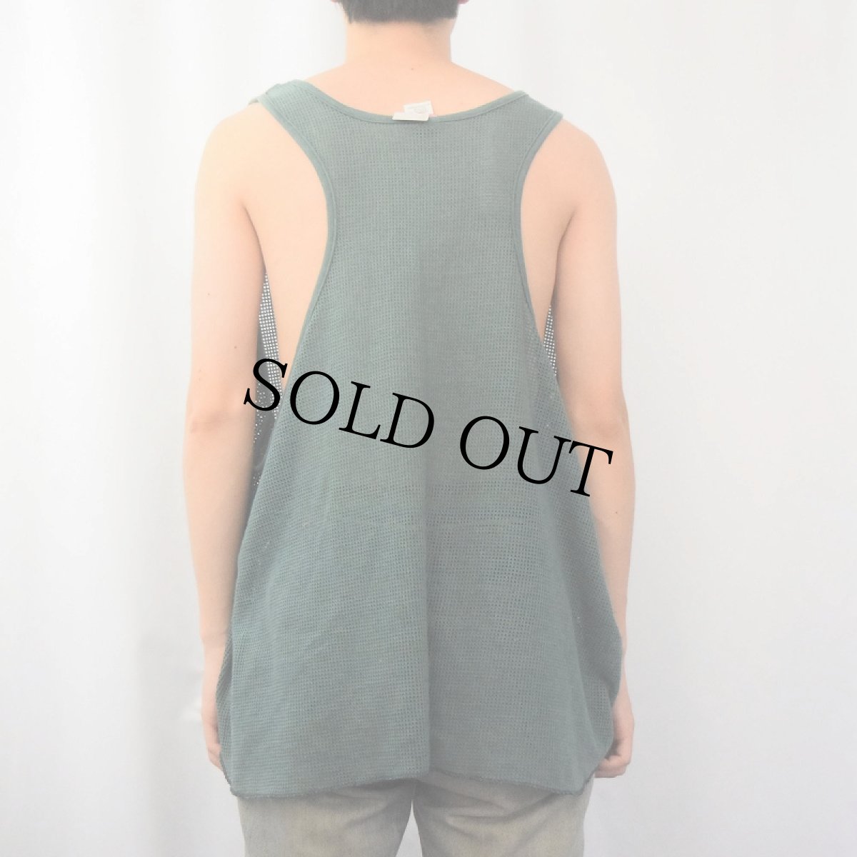 画像3: 80's ATHlETIC MENS WORKS USA製 無地メッシュタンク 3X (3)