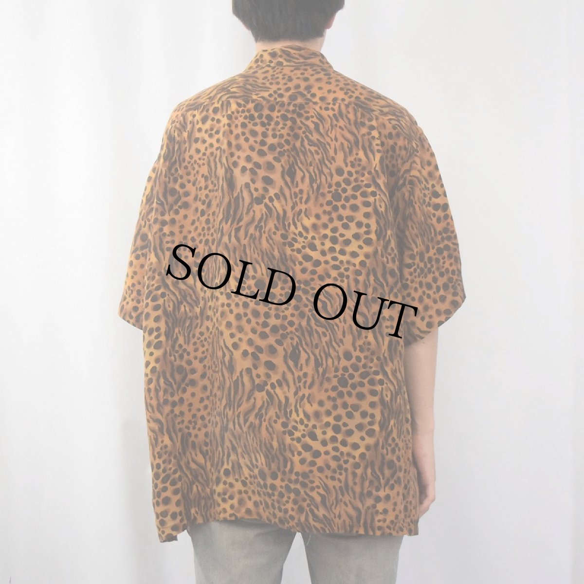 画像3: Brioni ITALY製 アニマル柄 レーヨンシャツ XXL (3)