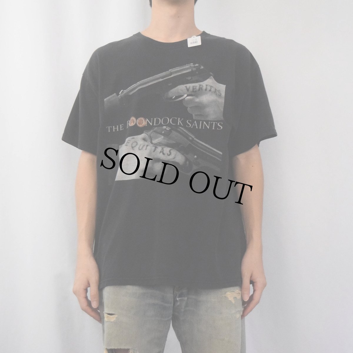 画像2: The Boondock Saints クライムアクション映画プリントTシャツ BLACK L (2)