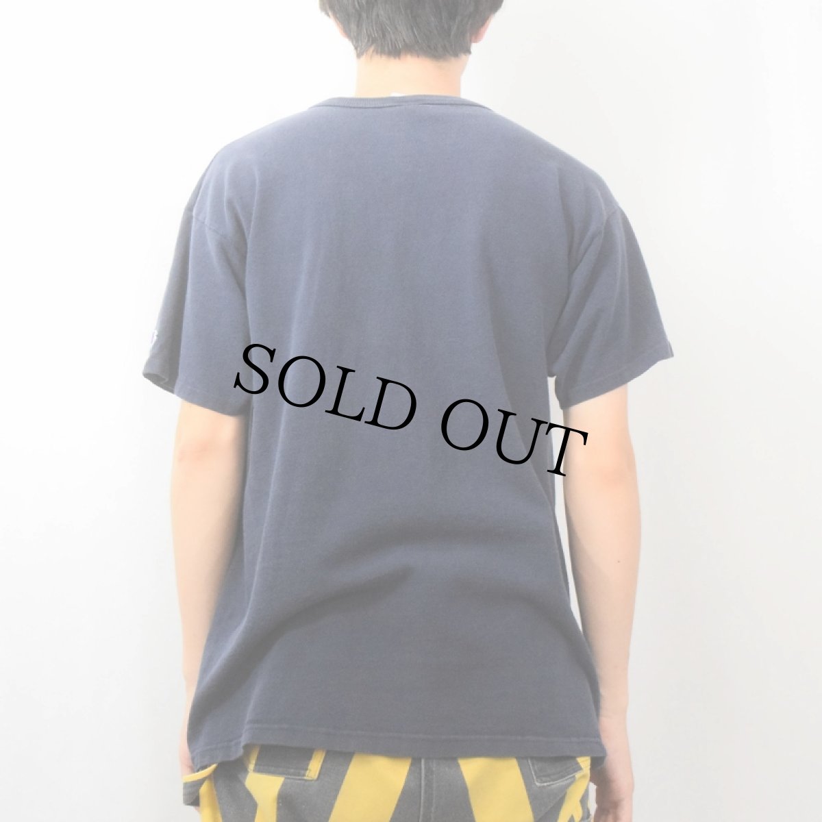 画像3: 90's Champion USA製 "WHEATON" プリントTシャツ NAVY L (3)