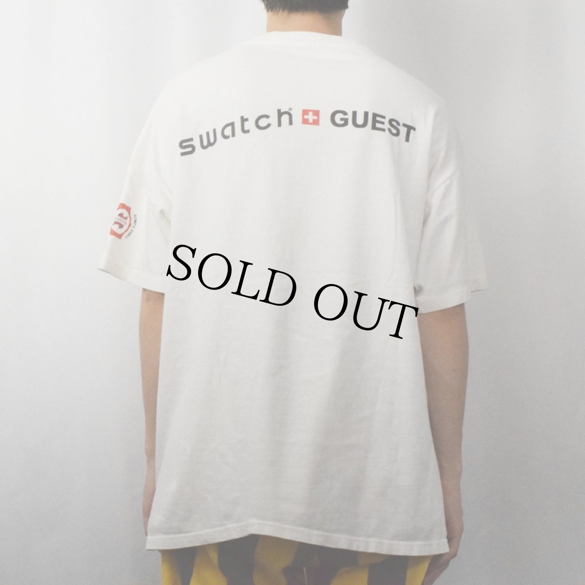 画像4: 90's swatch 時計ブランド プリントTシャツ XL (4)