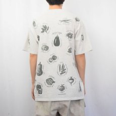 画像3: 90's rel-e-vant products USA製 野菜プリントTシャツ L (3)