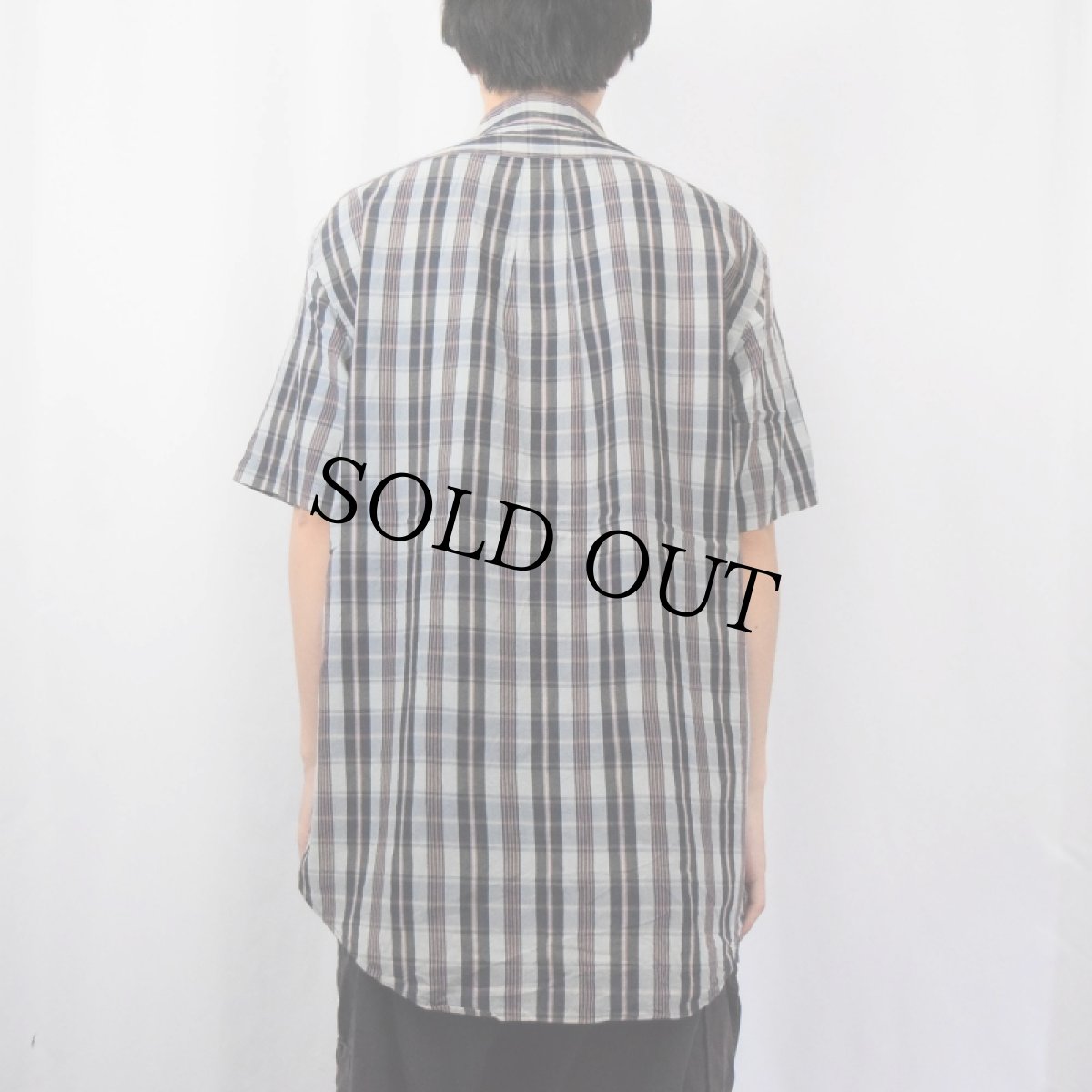 画像3: Ralph Lauren "CLASSIC FIT" インディアンマドラスチェック柄 コットンボタンダウンシャツ M (3)