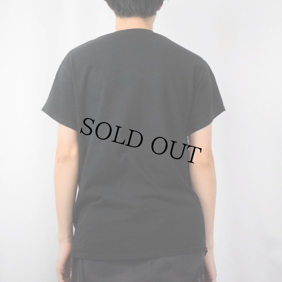 画像3: Steven Rhodes "Demon Cat" イラストプリントTシャツ BLACK M (3)