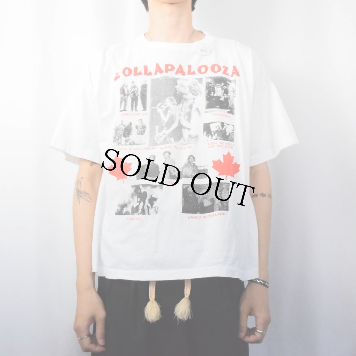 画像3: 90's LOLLAPALOOZA 1993 ロックフェスティバルプリントTシャツ L (3)