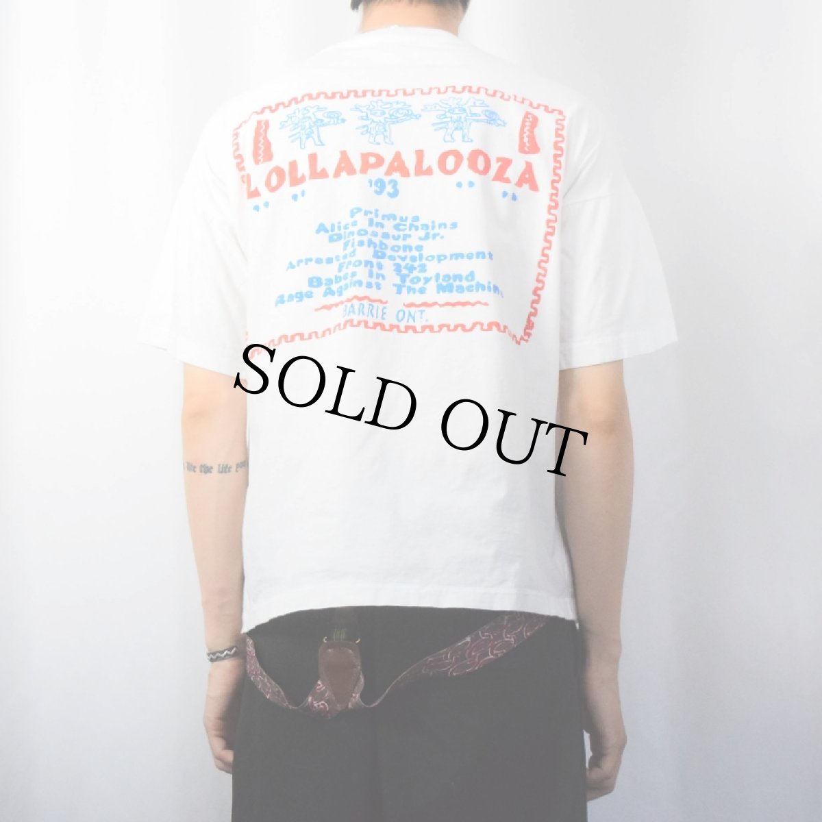 画像4: 90's LOLLAPALOOZA 1993 ロックフェスティバルプリントTシャツ L (4)
