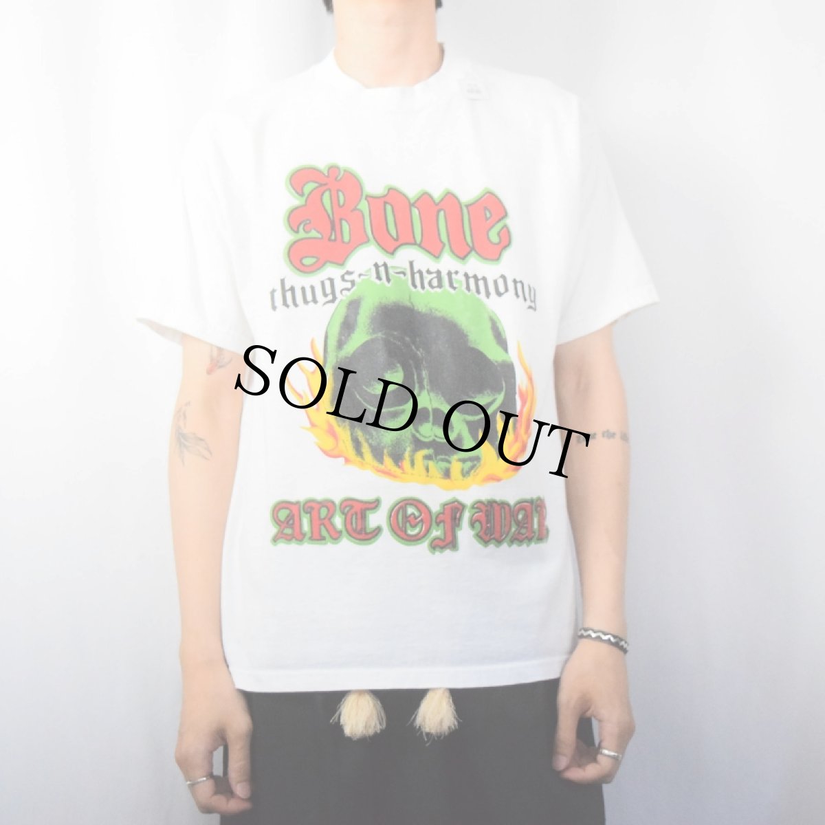 画像3: 90's〜 Bone Thugs N Harmony "ART OF WAR SUPERFEST" ヒップホップTシャツ L (3)