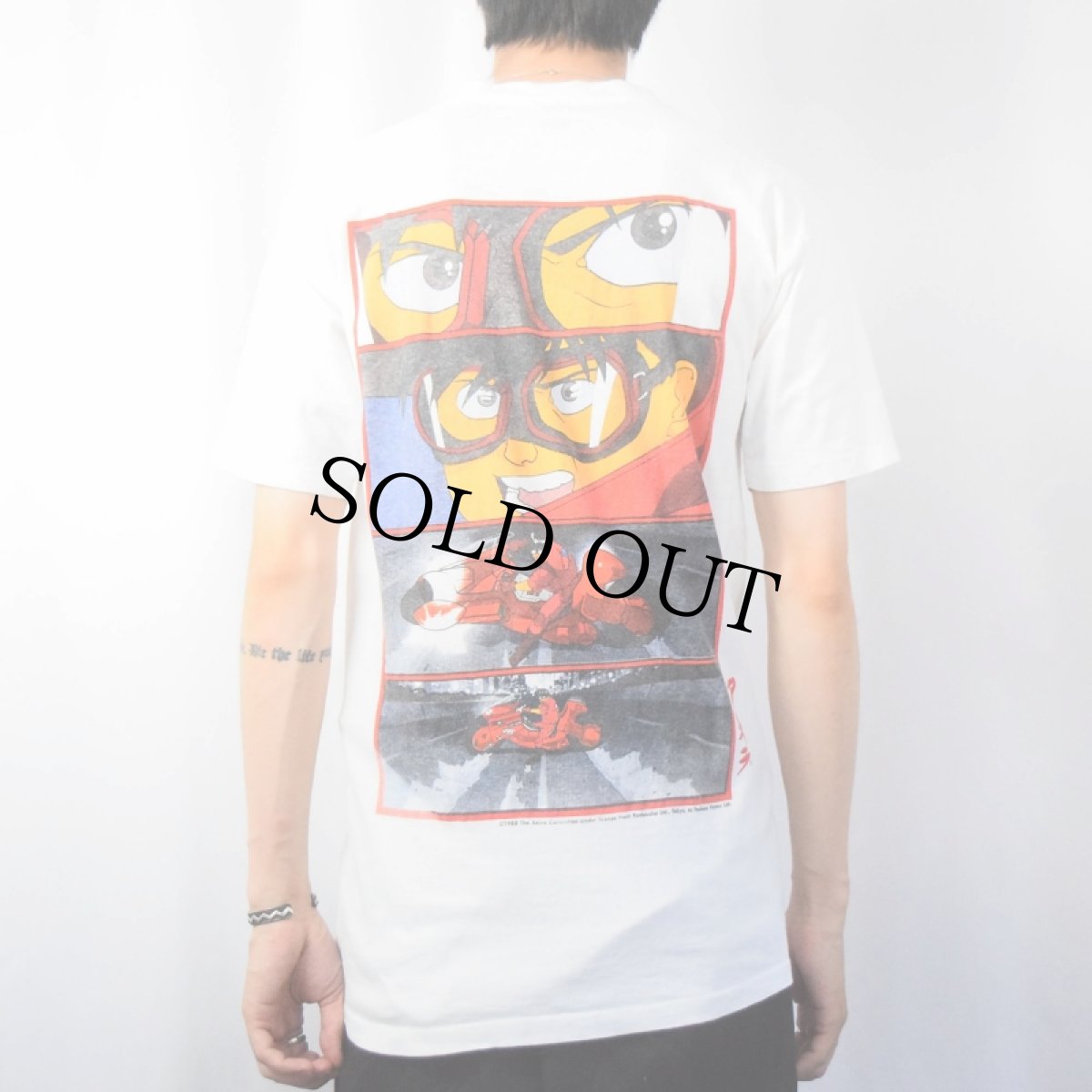 画像4: 80's FASHION VICTIM USA製 "AKIRA" キャラクタープリントTシャツ M (4)