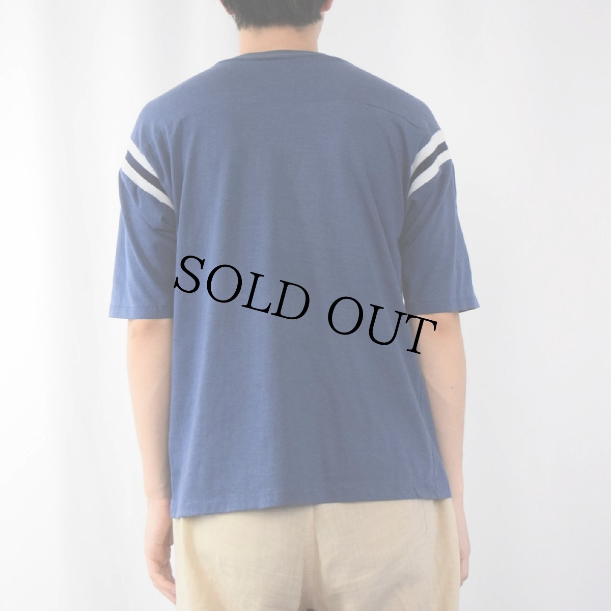 画像3: 70〜80's SNOOPY "NOTRE DAME" キャラクタープリントフットボールTシャツ (3)