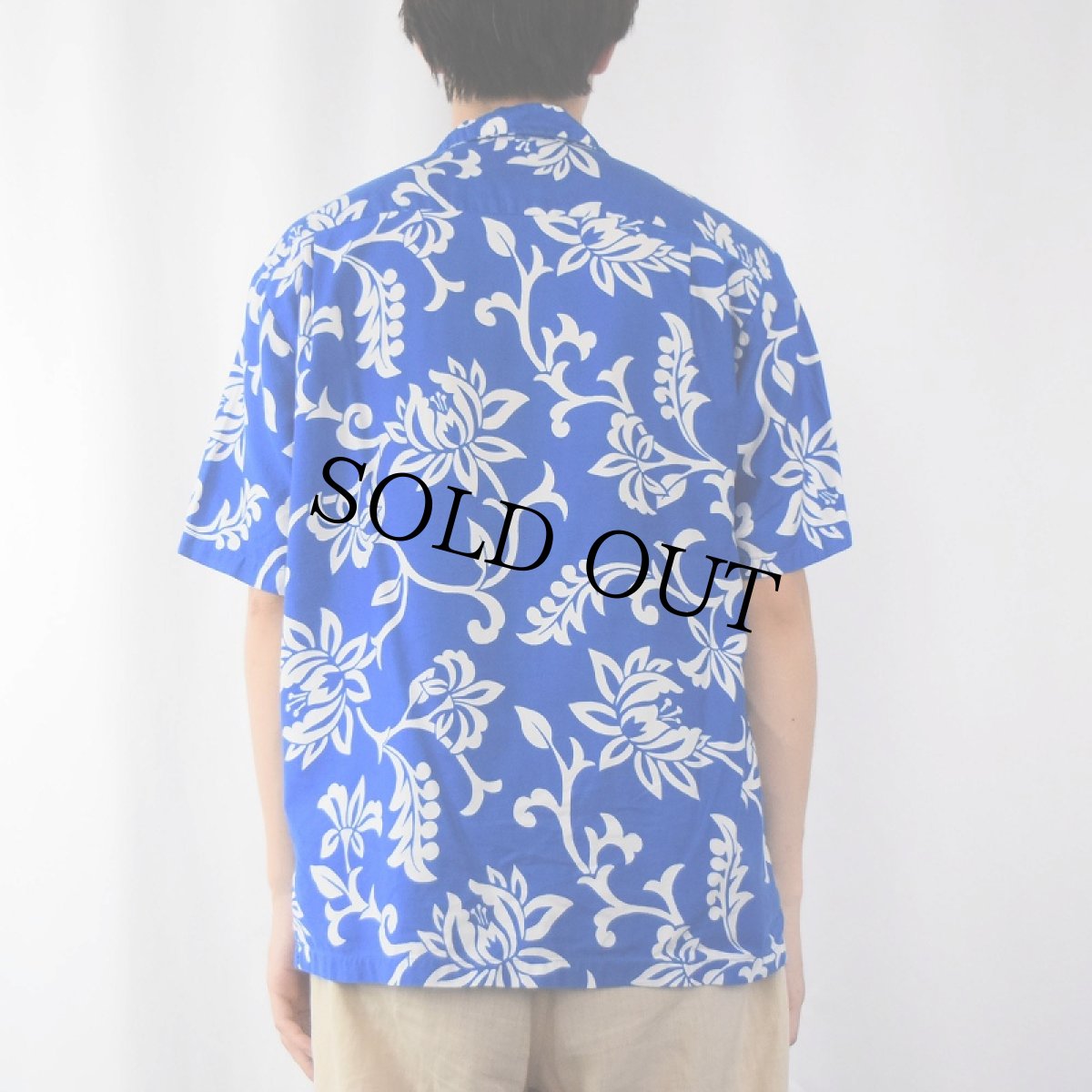 画像3: 60's〜 Aikane 古銭ボタン オールオーバーパターン アロハシャツ (3)