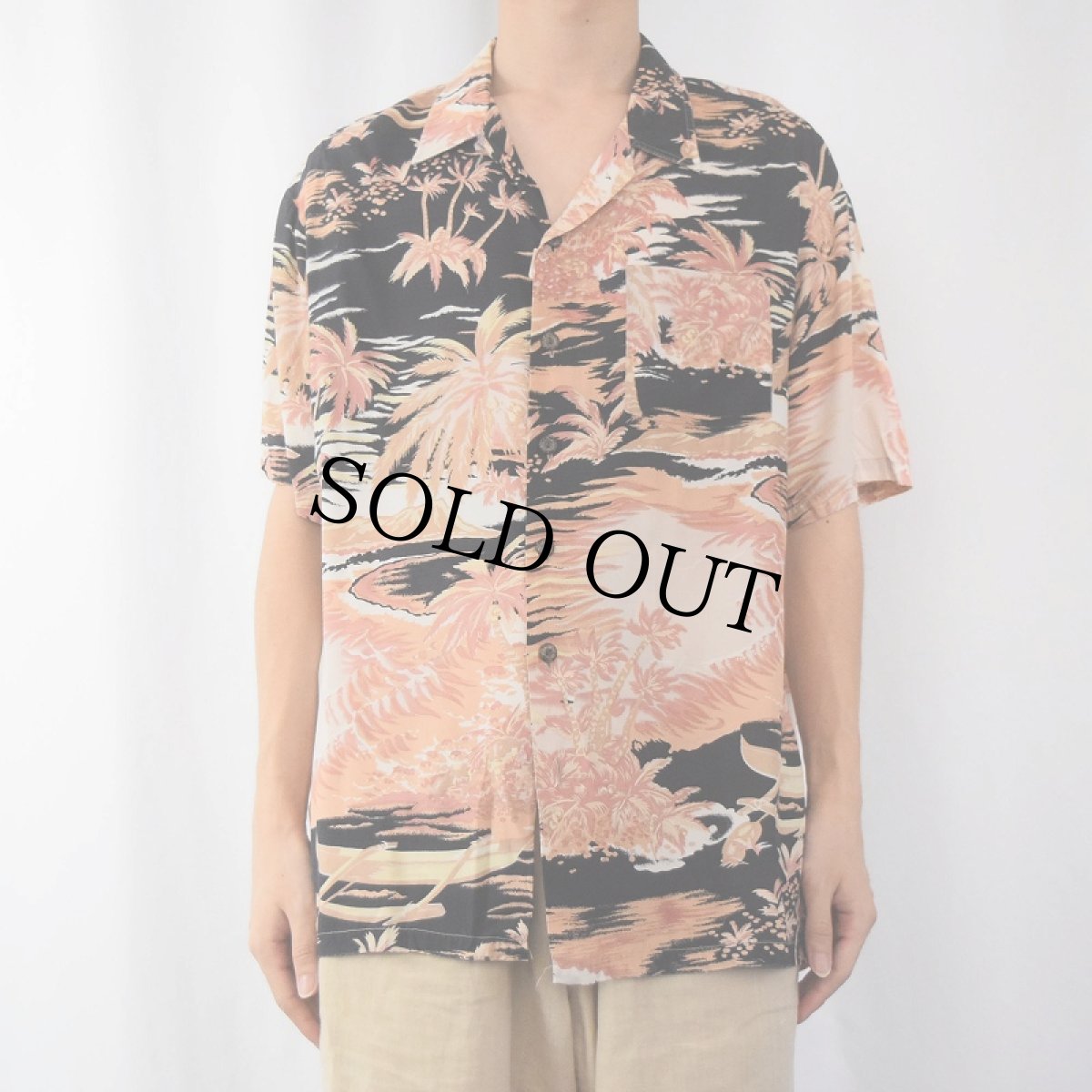 画像3: 70's KENNINGTON ホリゾンタルパターン アロハシャツ (3)