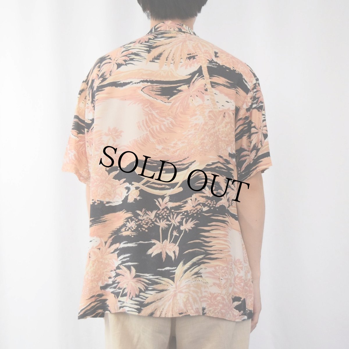 画像4: 70's KENNINGTON ホリゾンタルパターン アロハシャツ (4)