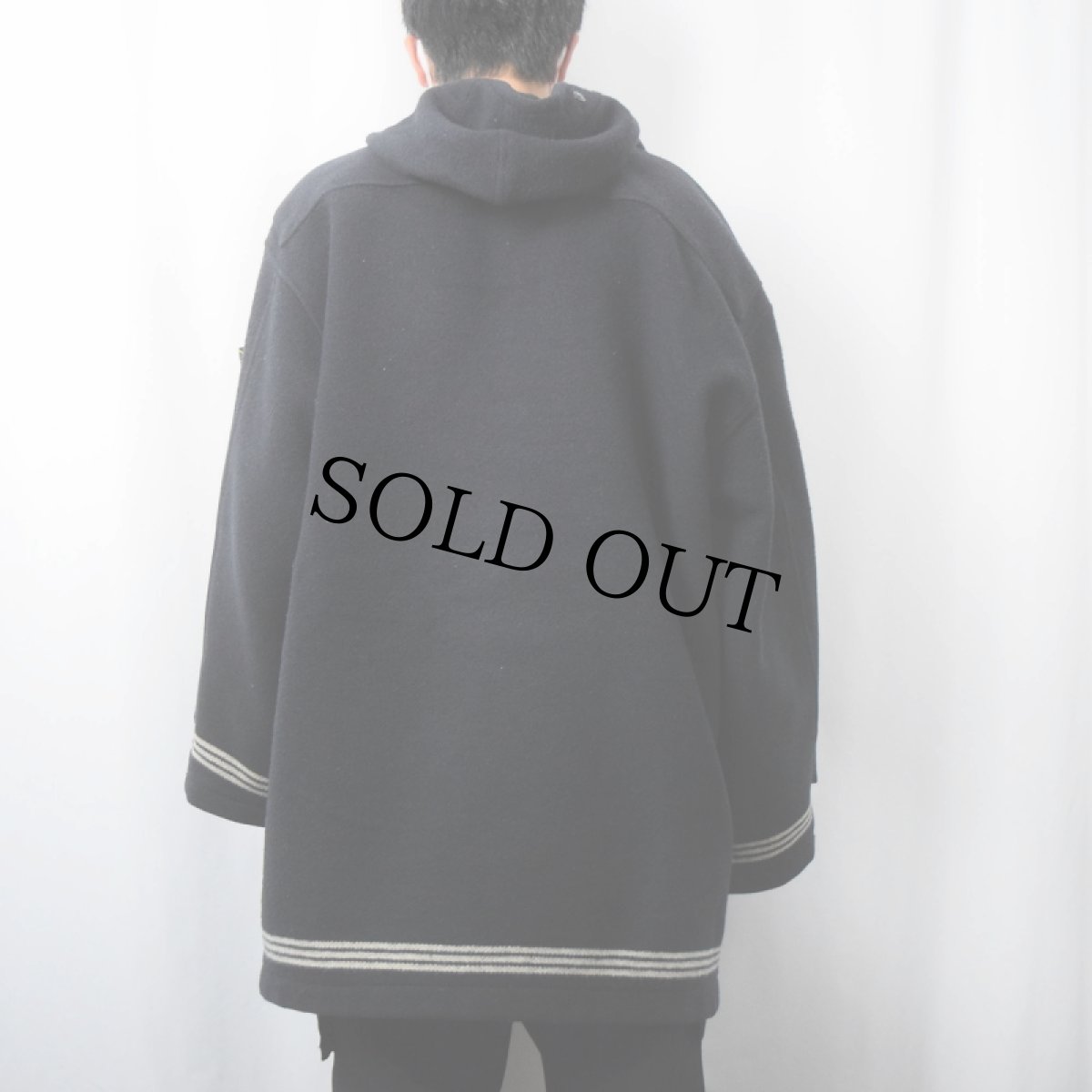 画像4: 80's STONE ISLAND "MONTGOMERY DUFFLE COAT" BLACK L (4)