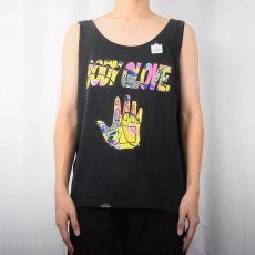 画像2: 90's BODY GLOVE USA製 サーフブランドプリントタンクトップ BLACK  (2)