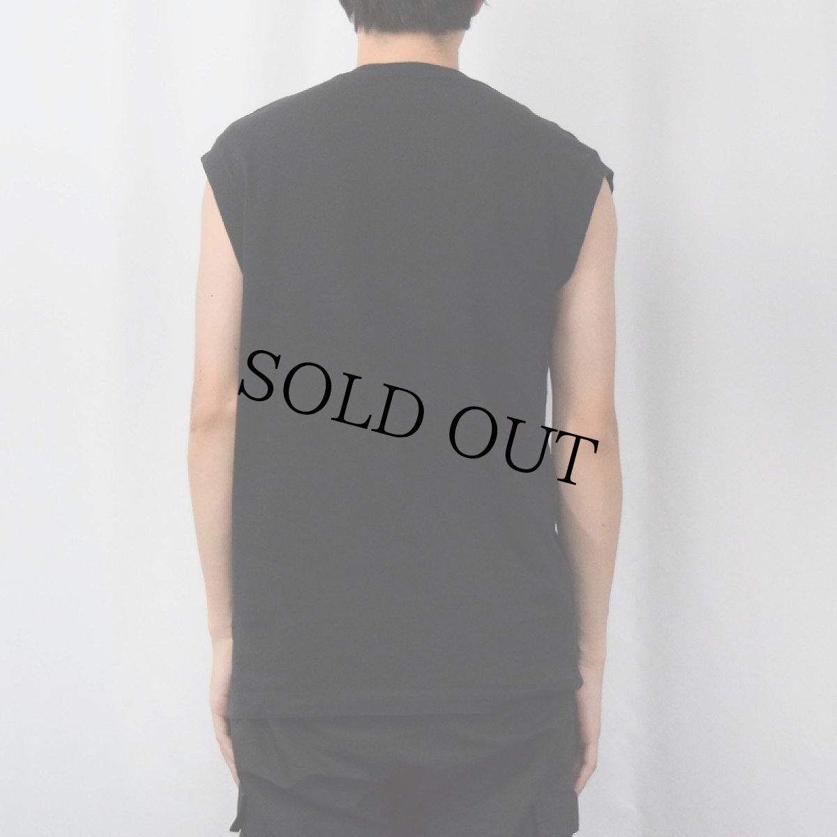 画像3: 70〜80's JC Penney 無地タンクトップ BLACK M (3)