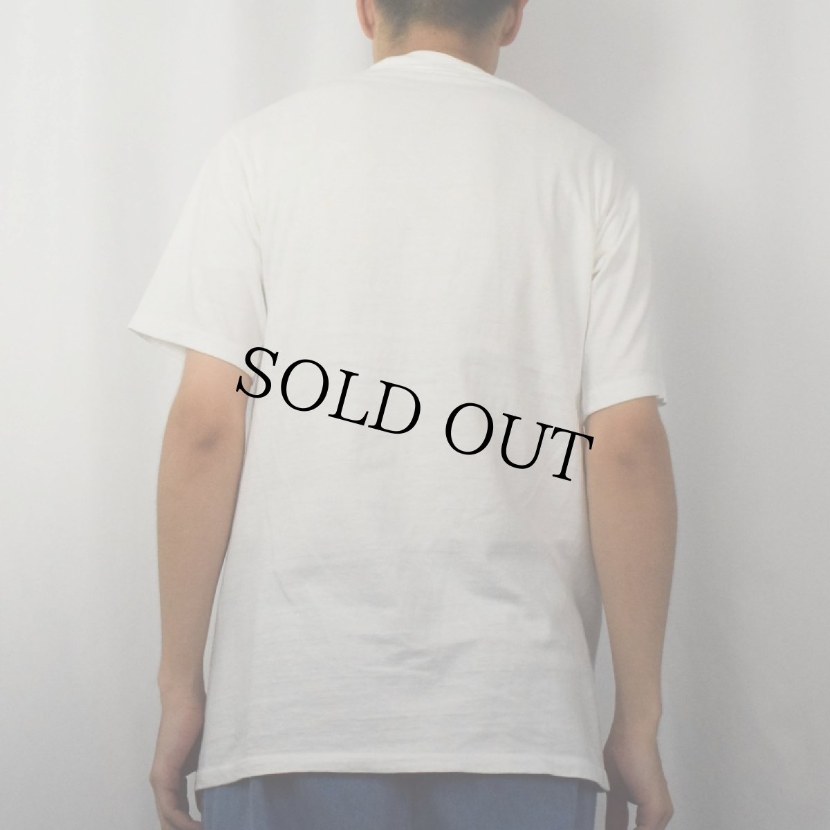 画像3: 80's GOAT 染み込みプリントTシャツ WHITE×GREEN L (3)