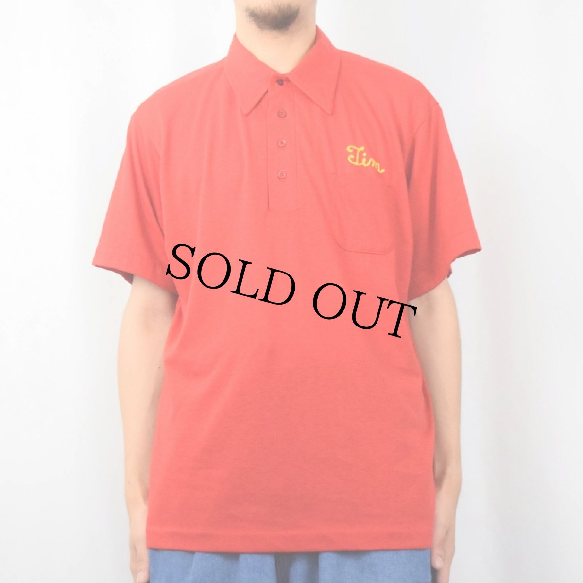 画像3: 80's King Louie USA製 チェーン刺繍 ポロシャツ L (3)