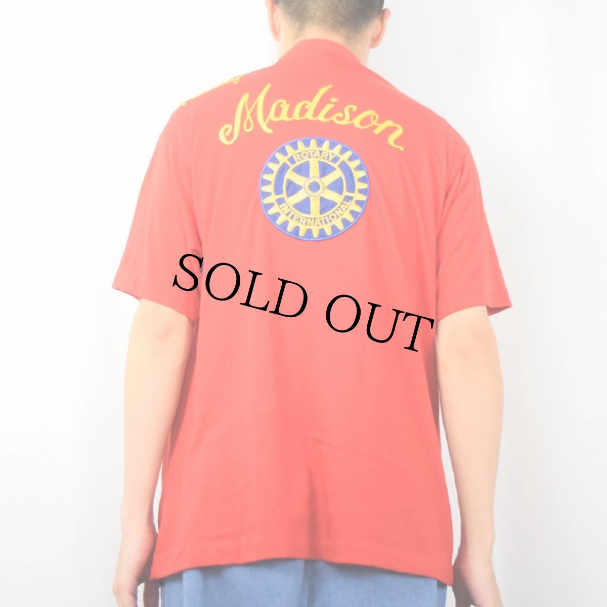 画像4: 80's King Louie USA製 チェーン刺繍 ポロシャツ L (4)