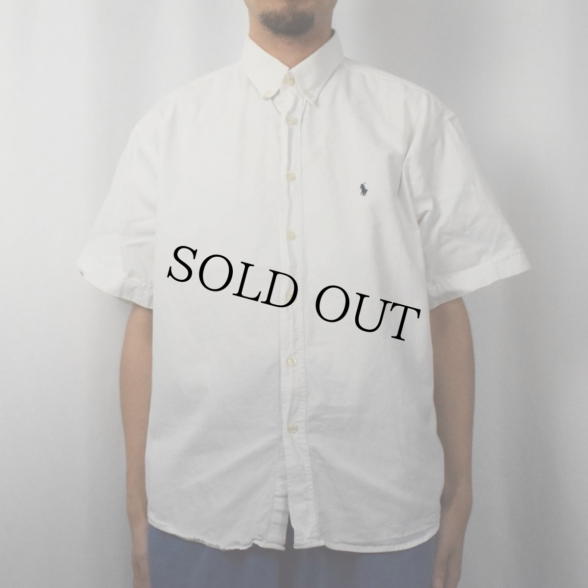 画像2: 90's POLO SPORT Ralph Lauren ロゴ刺繍 コットンボタンダウンシャツ XL (2)