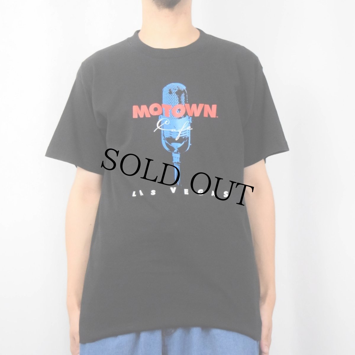 画像2: 90's MOTOWN CAFE LAS VEGAS USA製 プリントTシャツ BLACK L (2)