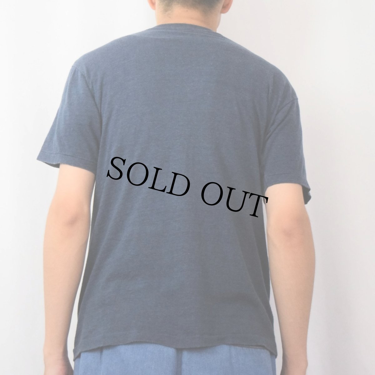 画像3: 70〜80's NIKE 社外タグ 4連ロゴプリントTシャツ NAVY L (3)