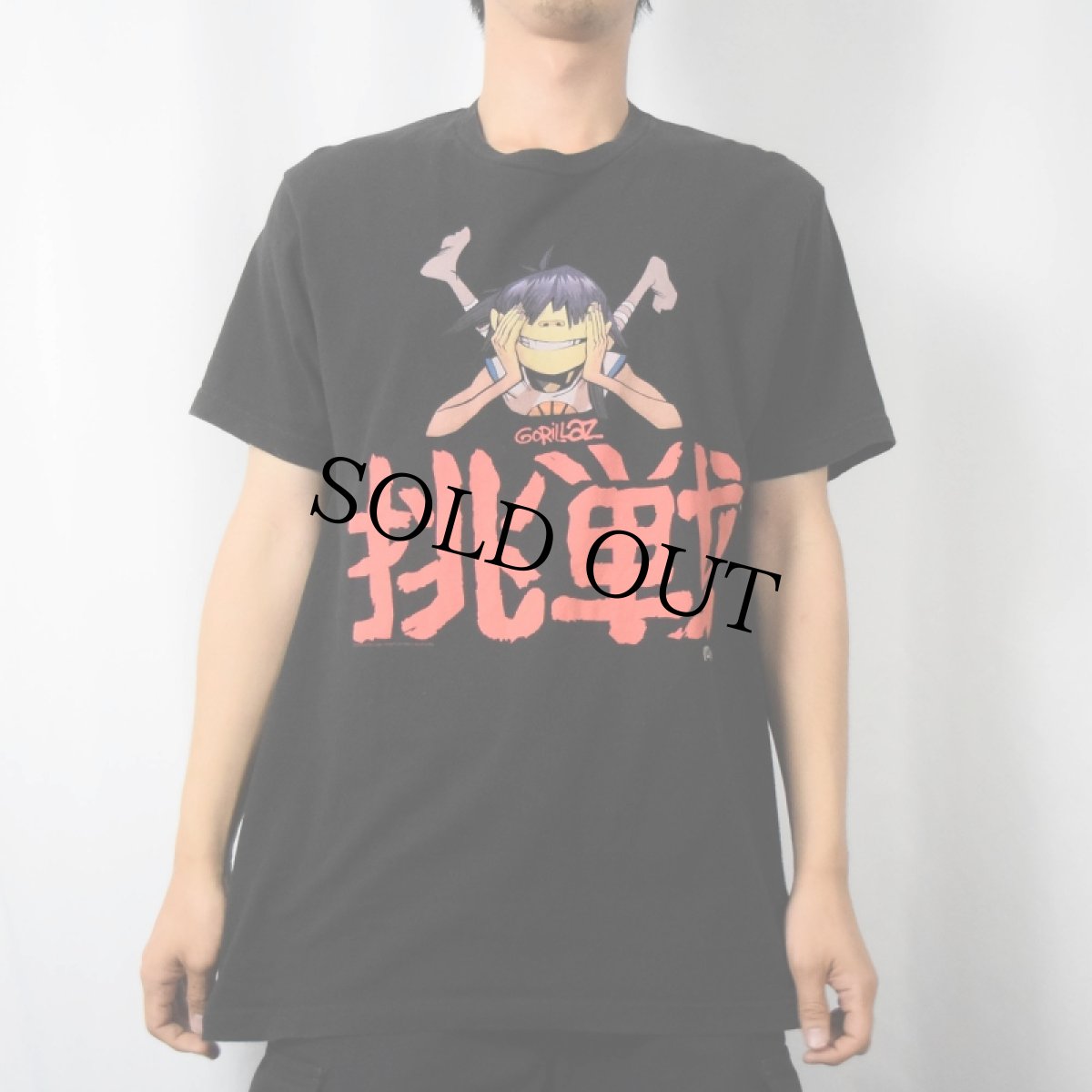 画像2: GORILLAZ "挑戦" ロックバンドTシャツ BLACK L (2)