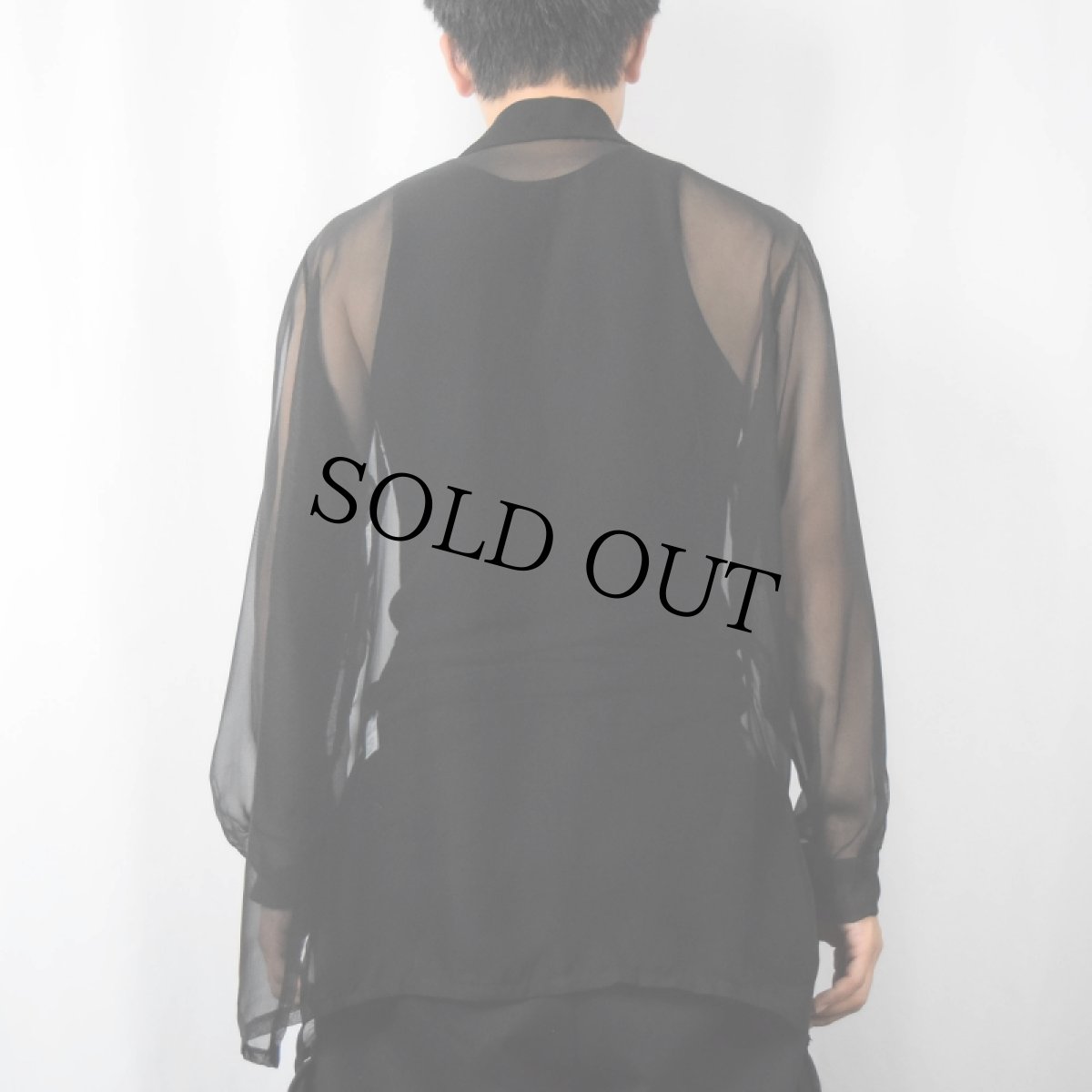 画像3: シースルーシャツ BLACK (3)