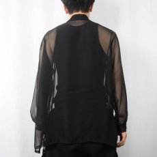 画像3: シースルーシャツ BLACK (3)