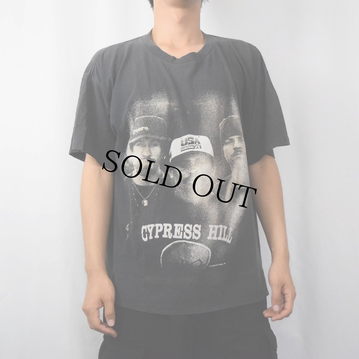 画像3: 90's CYPRESS HILL USA製 ヒップホッププリントTシャツ BLACK XL (3)