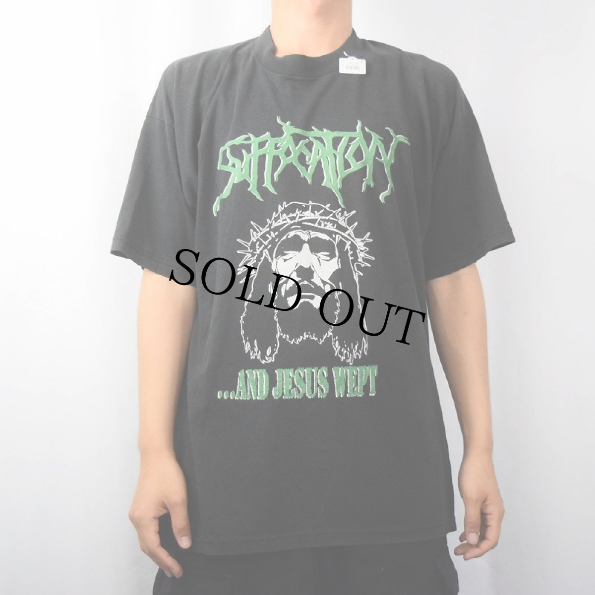画像3: Suffocation "...AND JESUS WEPT" デスメタルバンドプリントTシャツ BLACK XL (3)