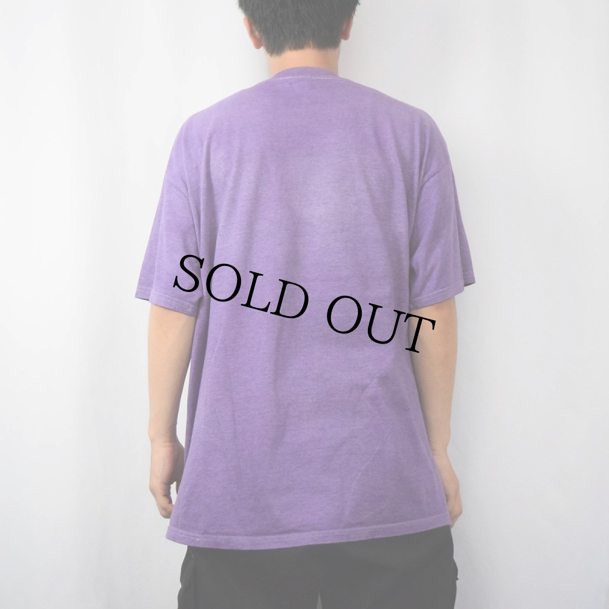 画像3: PEANUTS "Charlie Brown" ガンジャパロディ 後染めプリントTシャツ XL (3)