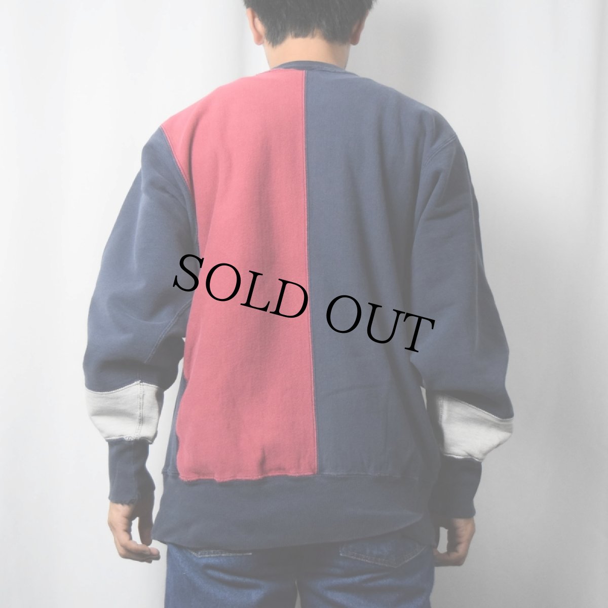 画像4: 90's Champion REVERSE WEAVE USA製 クレイジーパターンスウェット XL (4)