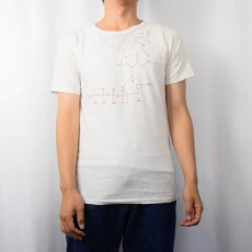 画像2: 70's〜 化学構造式プリントTシャツ M (2)