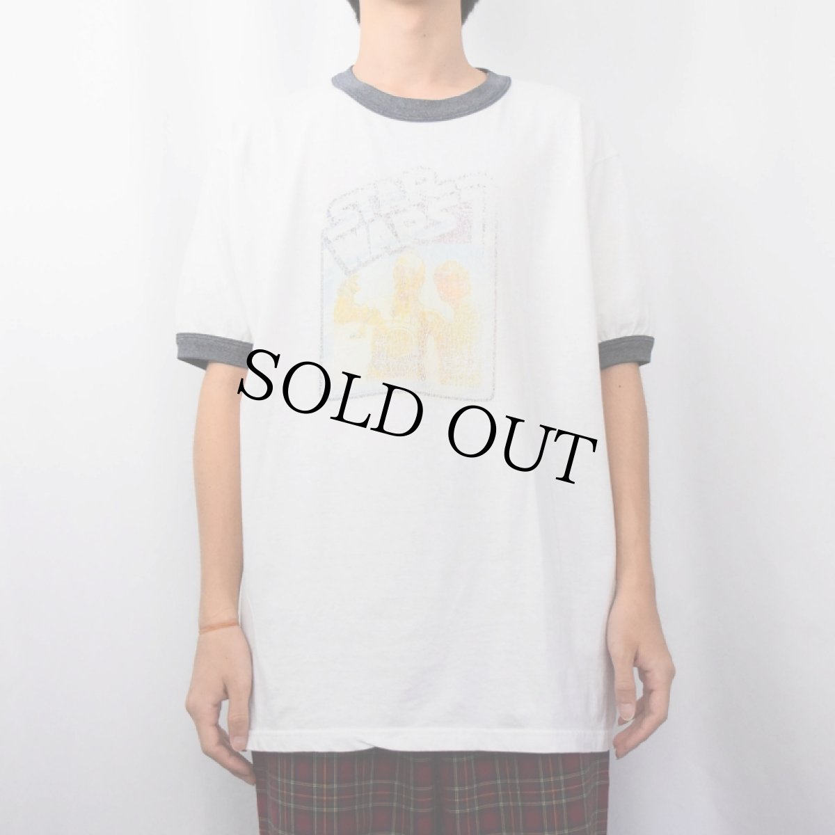 画像2: 90's STAR WAES USA製 映画プリントリンガーTシャツ XL (2)