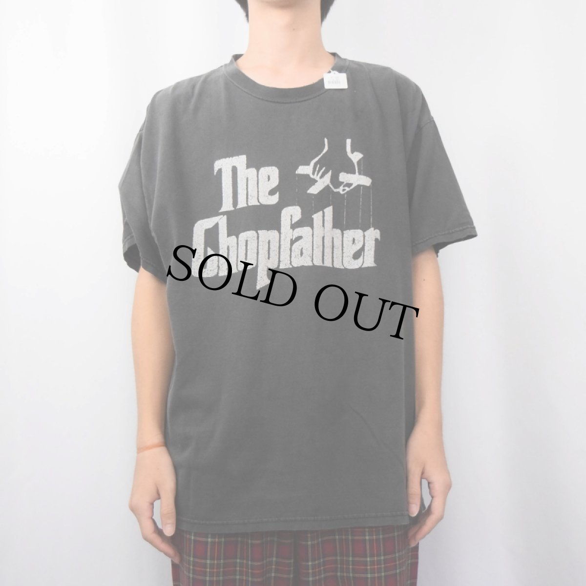 画像3: CHOPPERS INC "The ChopFather" バイクカスタムショップ 映画パロディプリントTシャツ BLACK XL (3)