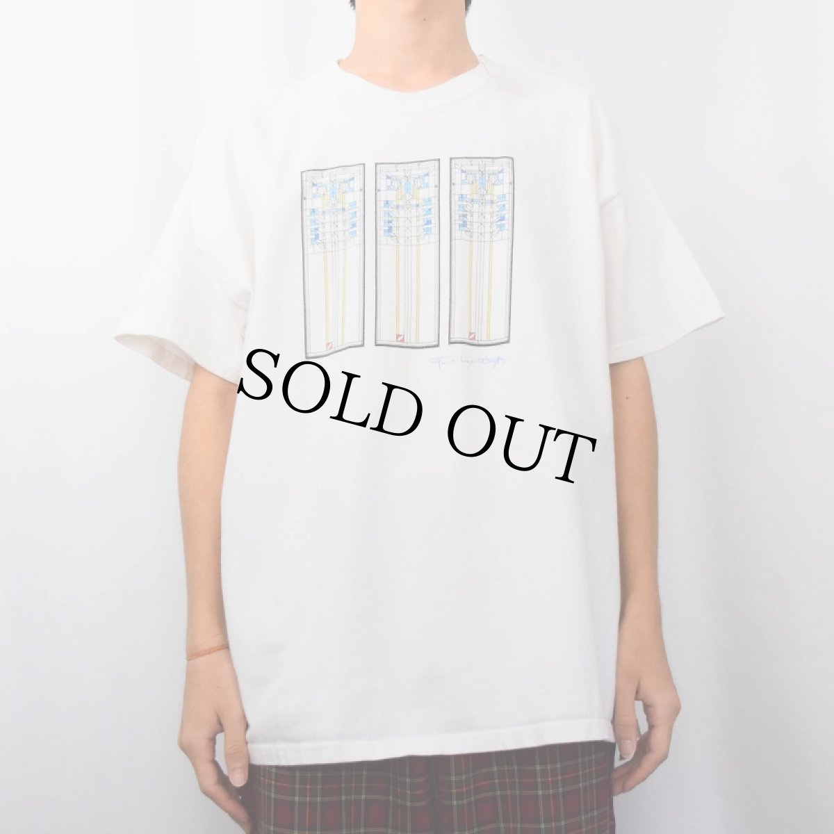 画像2: Frank Lloyd Wright "Waterlilies" 建築家アートプリントTシャツ (2)