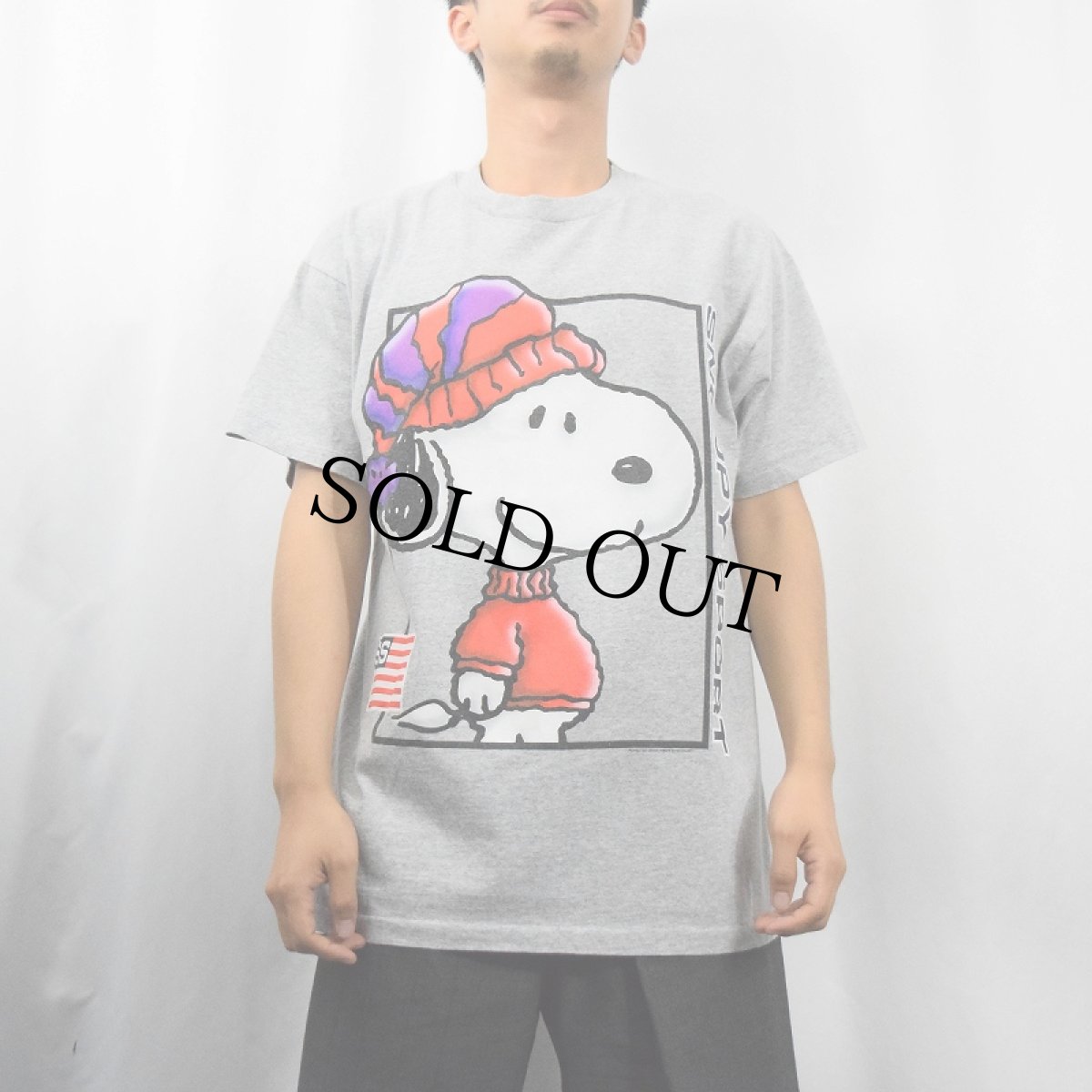 画像3: 90's SNOOPY SPORT USA製 キャラクターパロディTシャツ L (3)