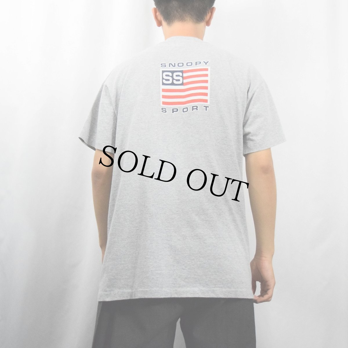 画像4: 90's SNOOPY SPORT USA製 キャラクターパロディTシャツ L (4)